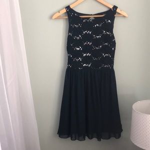 Navy blue sequin dress